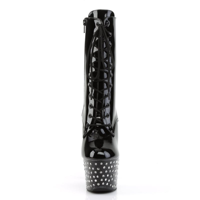 Pleaser Stardust-1020-7 Women's Heels Boots Black | NZ DKLTYU