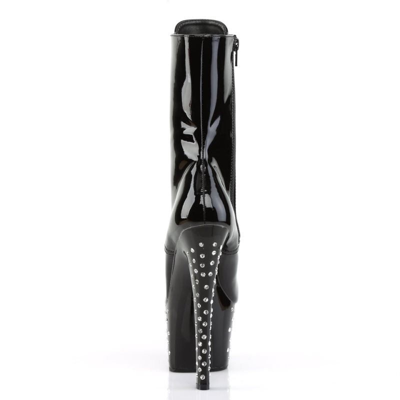Pleaser Stardust-1020-7 Women's Heels Boots Black | NZ DKLTYU