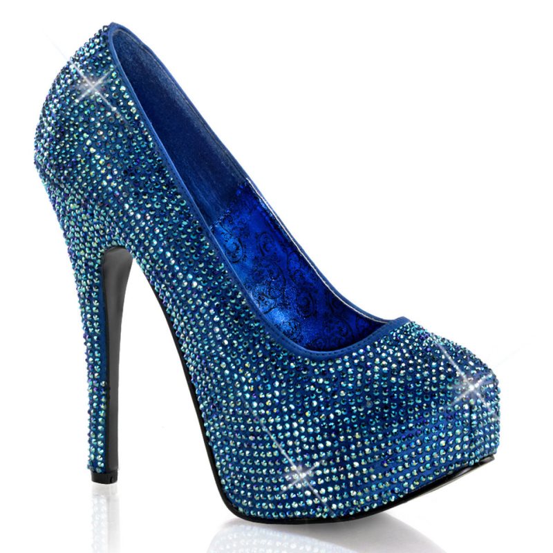 Pleaser Teeze-06R Women\'s Pumps Blue | NZ PDLQJT