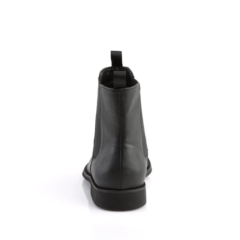 Pleaser Trooper-12 Vegan Leather Men's Chelsea Boots Black | NZ HUSMKO