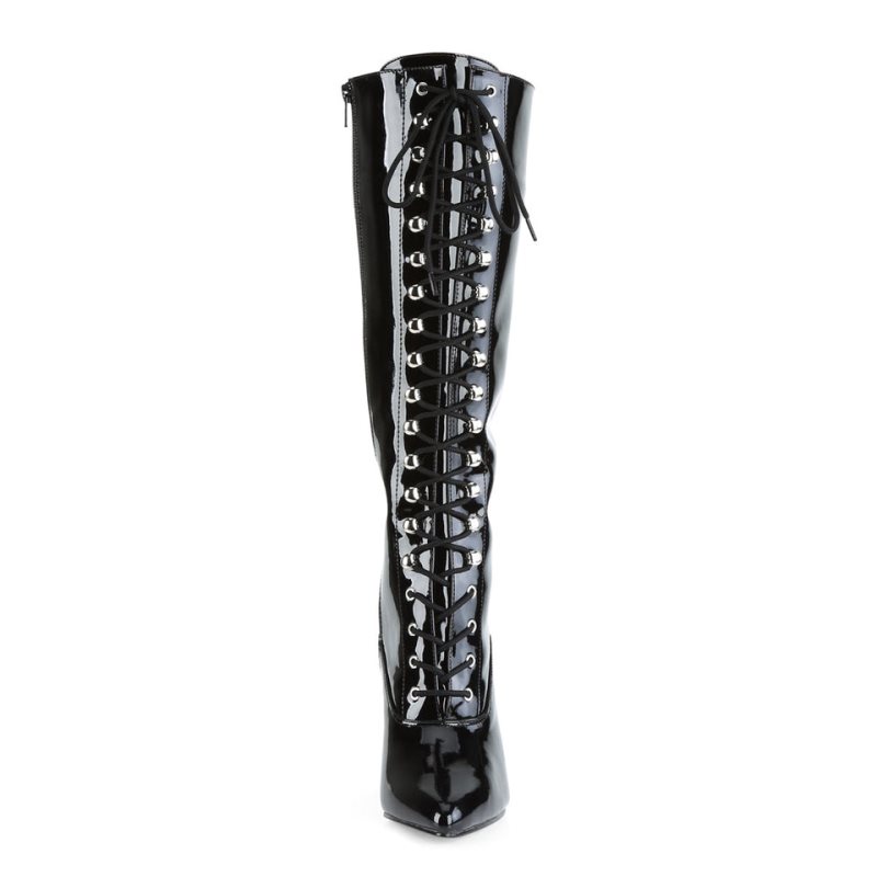 Pleaser Vanity-2020 Women's Knee-high Boots Black | NZ CZSAQV