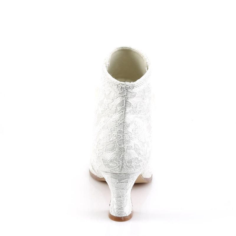 Pleaser Victorian-30 Women's Heels Boots White | NZ PSVTLW
