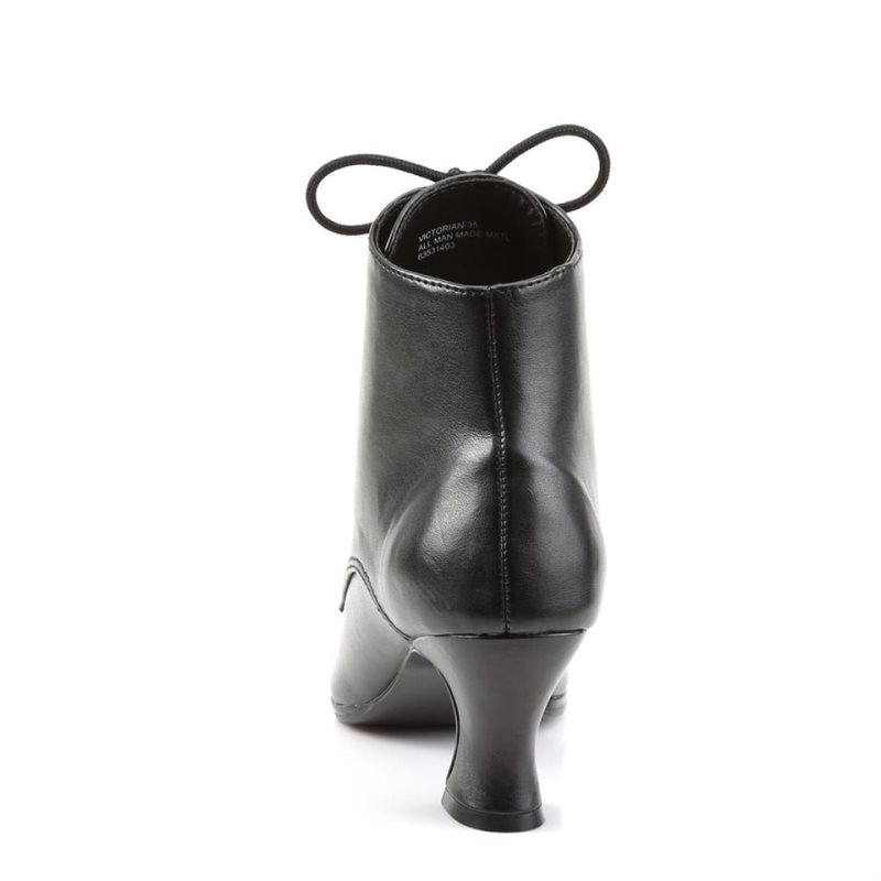 Pleaser Victorian-35 Women's Heels Boots Black | NZ BQRIUS