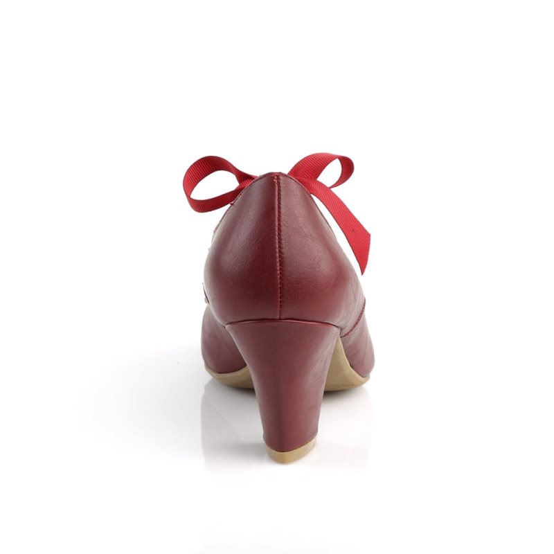 Pleaser Wiggle-32 Women's Pumps Burgundy | NZ KUPFOX
