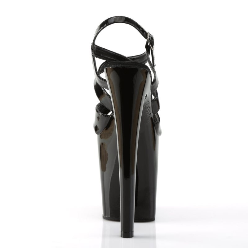 Pleaser Xtreme-872 Women's Platform Heels Sandals Black | NZ KAQHYS