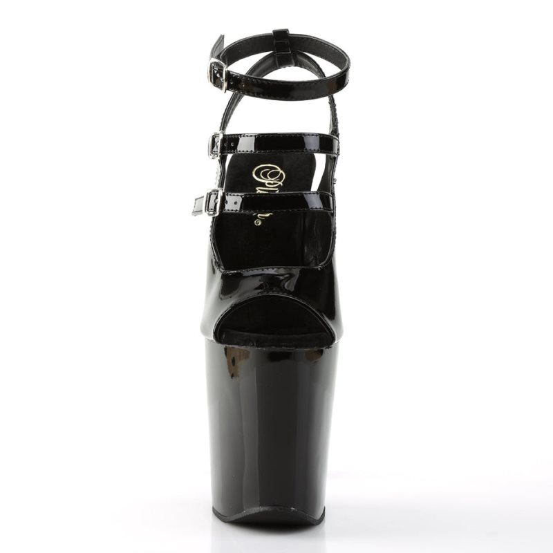 Pleaser Xtreme-873 Women's Platform Heels Sandals Black | NZ FSAEIV